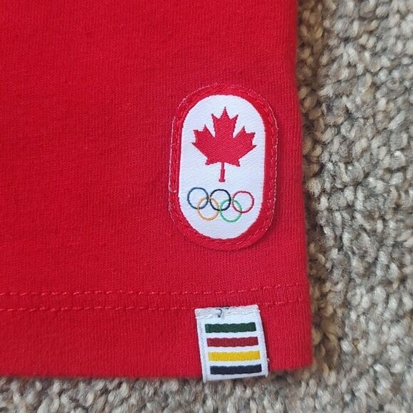 Hudson's Bay Toddler Girls Size 5/6T Short Sleeve Red‎ Canada/Olympics T-shirt - Picture 5 of 7